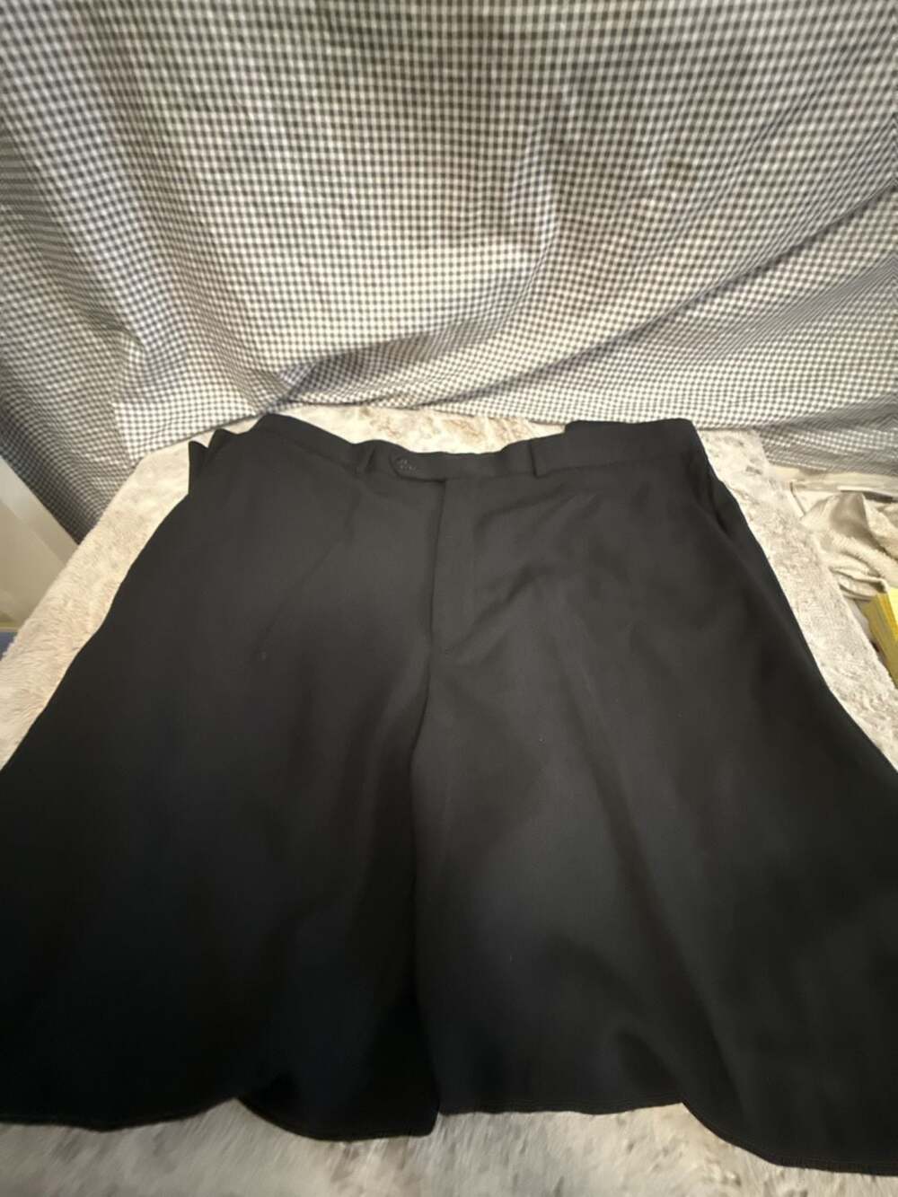 Claiborne black pleated wide-leg dress pants, size 38x30